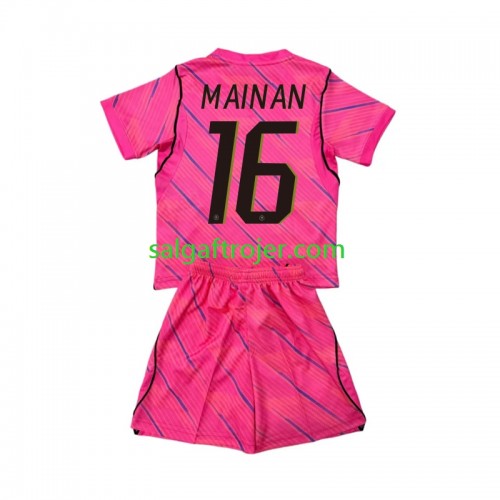 Frankrig Mike Maignan 16 Fodboldtrøjer Målmand Børn Udebanesæt World Cup 2026 Kort ærmer Frankrig Mike Maignan 16 Fodboldtrøjer Målmand Børn Udebanesæt World Cup 2026 Kort ærmer